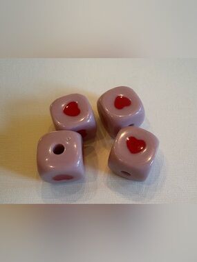 CJ Hendry Bead Bundle: heart dice